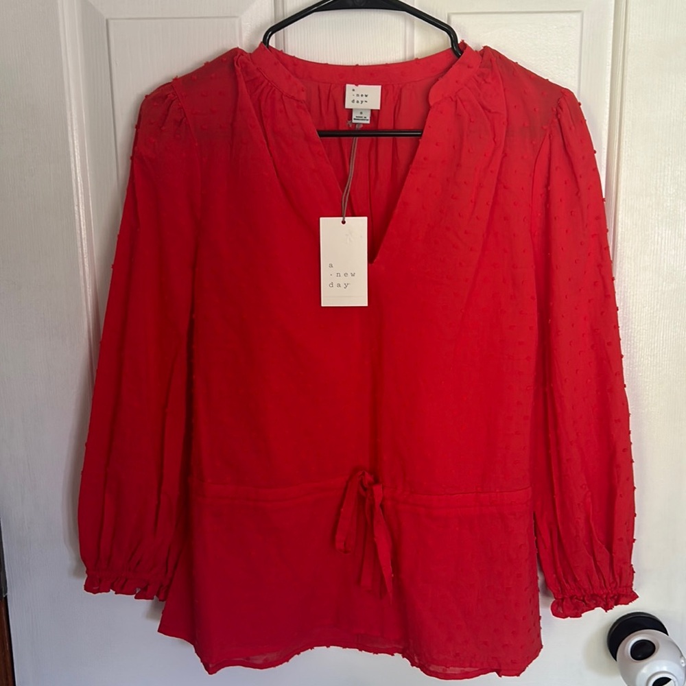 A new day Target red blouse